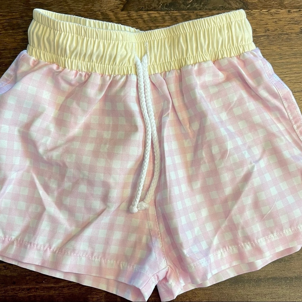 Sal & Pimenta Pink Gingham Trunks